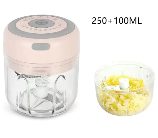Portable Mini Electric Garlic Chopper & Food Processor