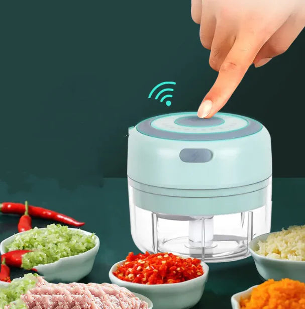 Portable Mini Electric Garlic Chopper & Food Processor