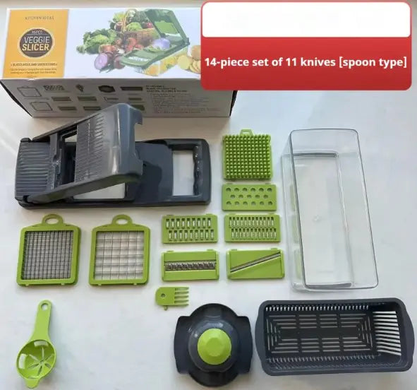 Professional 14-in-1 Multifunctional Vegetable Chopper & Slicer